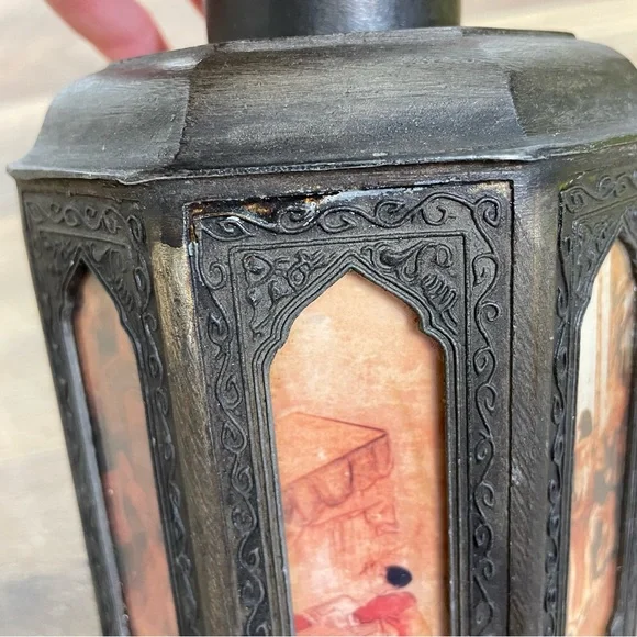 中国壺 Chinese Hexagonal Tea Caddy with Artistic Scene Details